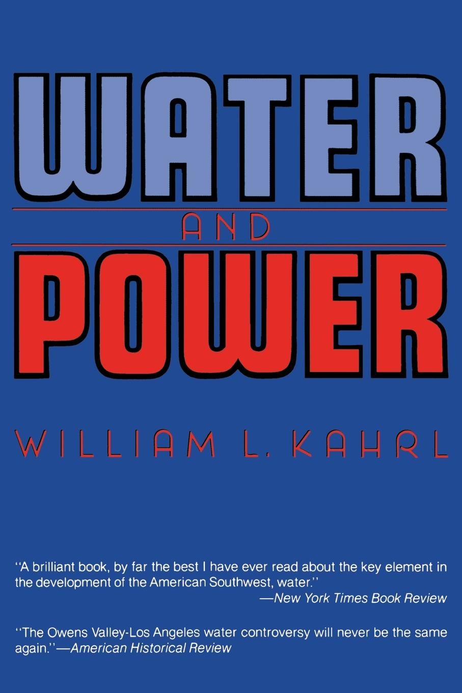 Book cover image for Water and Power ISBN: 9780520907416